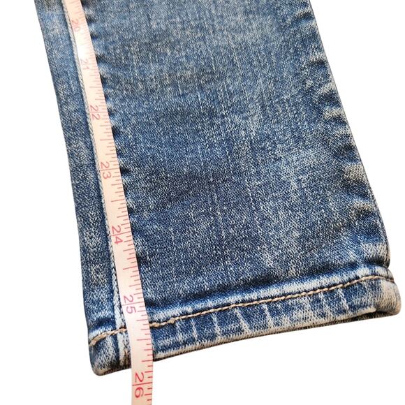 American Eagle Outfitters jeans Super Stretch distressed blue size 4 short - Picture 6 of 6
